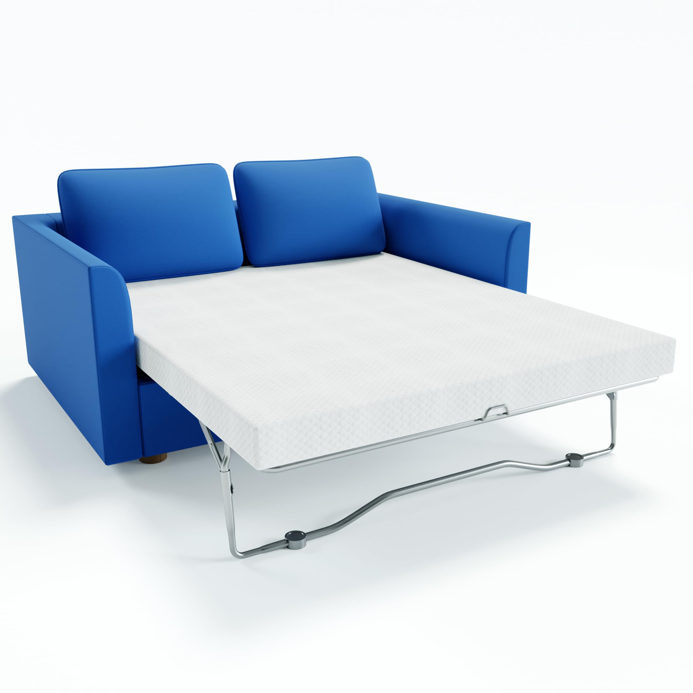 4.5 Inch Cooling Gel Memory Foam Mattress Topper - Queen Size for Sleeper Sofa & Couch Beds | CertiPUR-US Certified | Pressure Relief & Temperature Regulation | Perfect for Guest Rooms, Dorm Rooms & Small Spaces