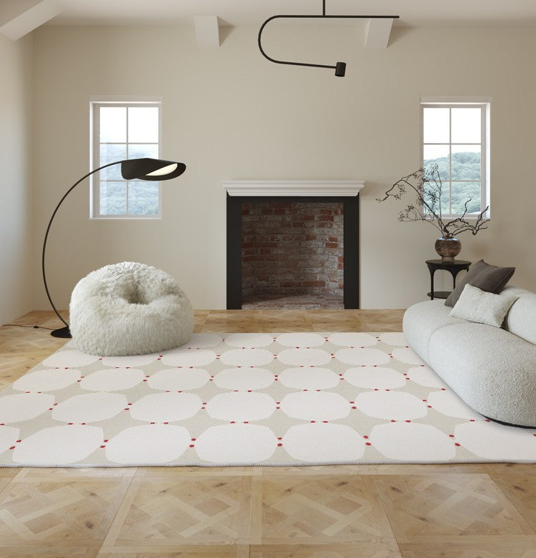 Modern Geometric Area Rugs for Bedroom, Living Room & Dining Room - Non-Slip Contemporary Floor Carpet for Under Coffee Table - Perfect for Home Decor & Office Spaces