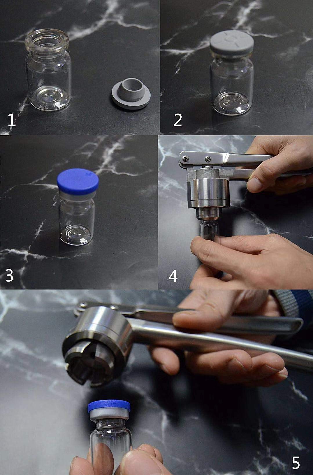 Stainless Steel Manual Bottle Capping Machine for Aluminum & Plastic Bottles - Handheld Capping Pliers, Sealing Mill for Infusion Bottles - Perfect for Home Brewing, DIY Projects & Small Business Packaging