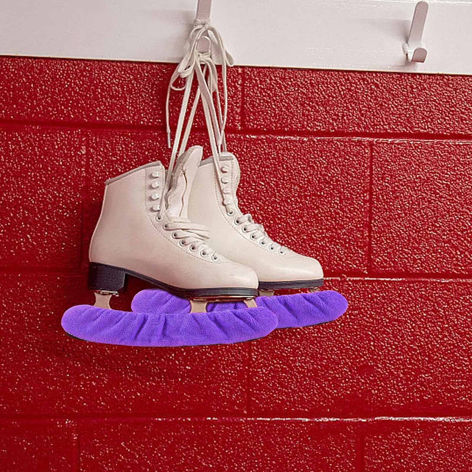 Qchengsan Ice Skate Blade Covers - Protective Hockey & Figure Skate Guards for Kids, Youth & Adults (Men, Women, Boys, Girls) - Prevent Rust & Damage During Storage & Transport - Perfect for Rink, Home & Travel Use