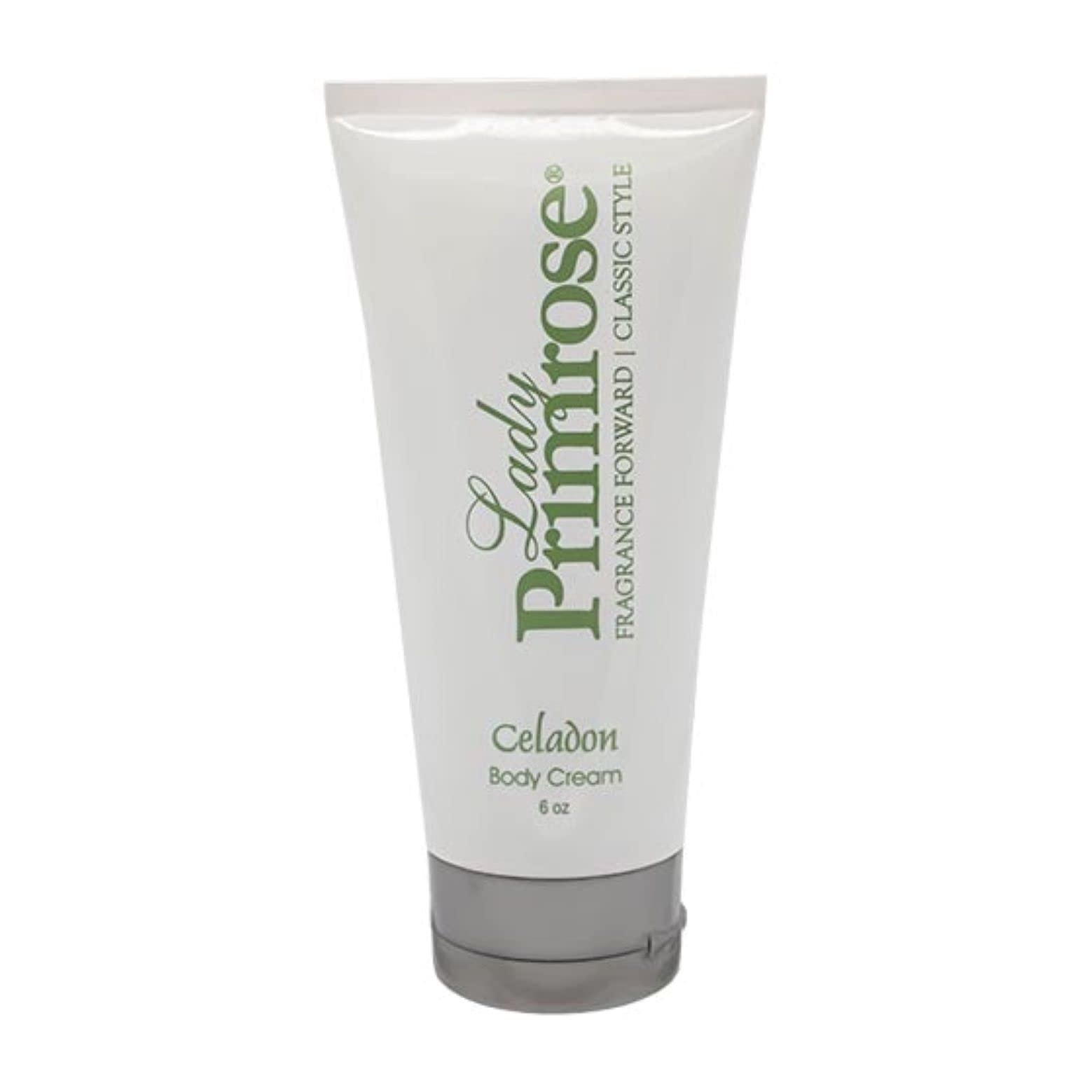 Lady Primrose Celadon Body Cream - 6 oz Hydrating Moisturizer for Dry Skin | Perfect for Daily Use & Spa Nights