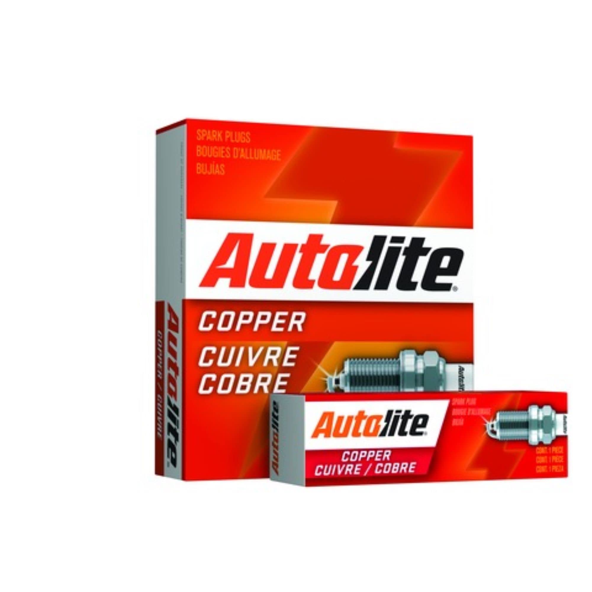 Autolite 646 Copper Resistor Spark Plugs - 4 Pack | High Performance Automotive Replacement Parts for Cars, Trucks & SUVs | Ideal for Daily Commuting, Off-Roading & Engine Tuning
