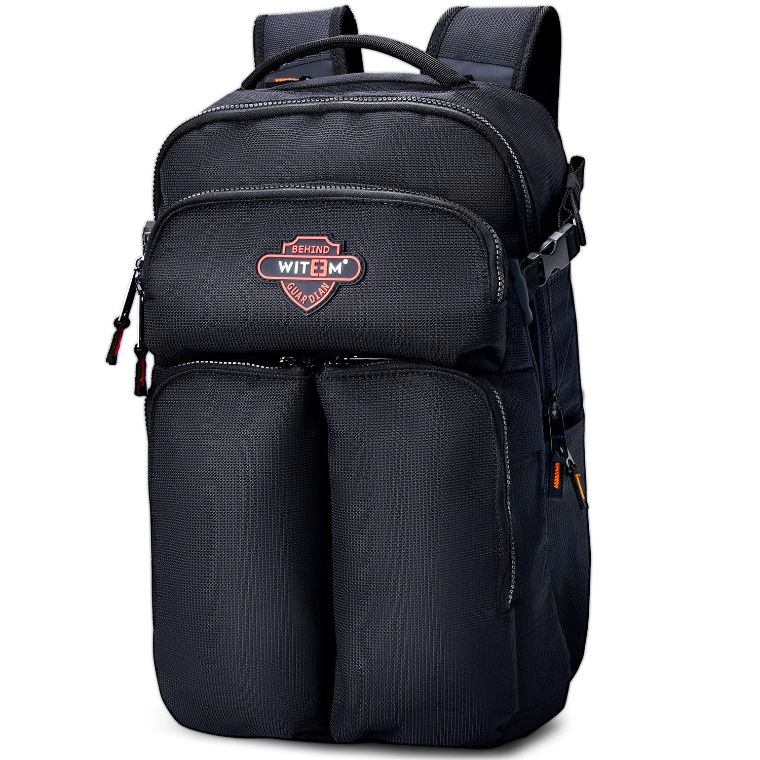 Anti Theft Laptop Backpack for Men - Durable Travel & Business Computer Bag, College School Daypack for 15.6 Inch Laptop, MacBook 15.6/15/14/13 Inch Compatible, Black - Perfect for Work, Study & Daily Commute