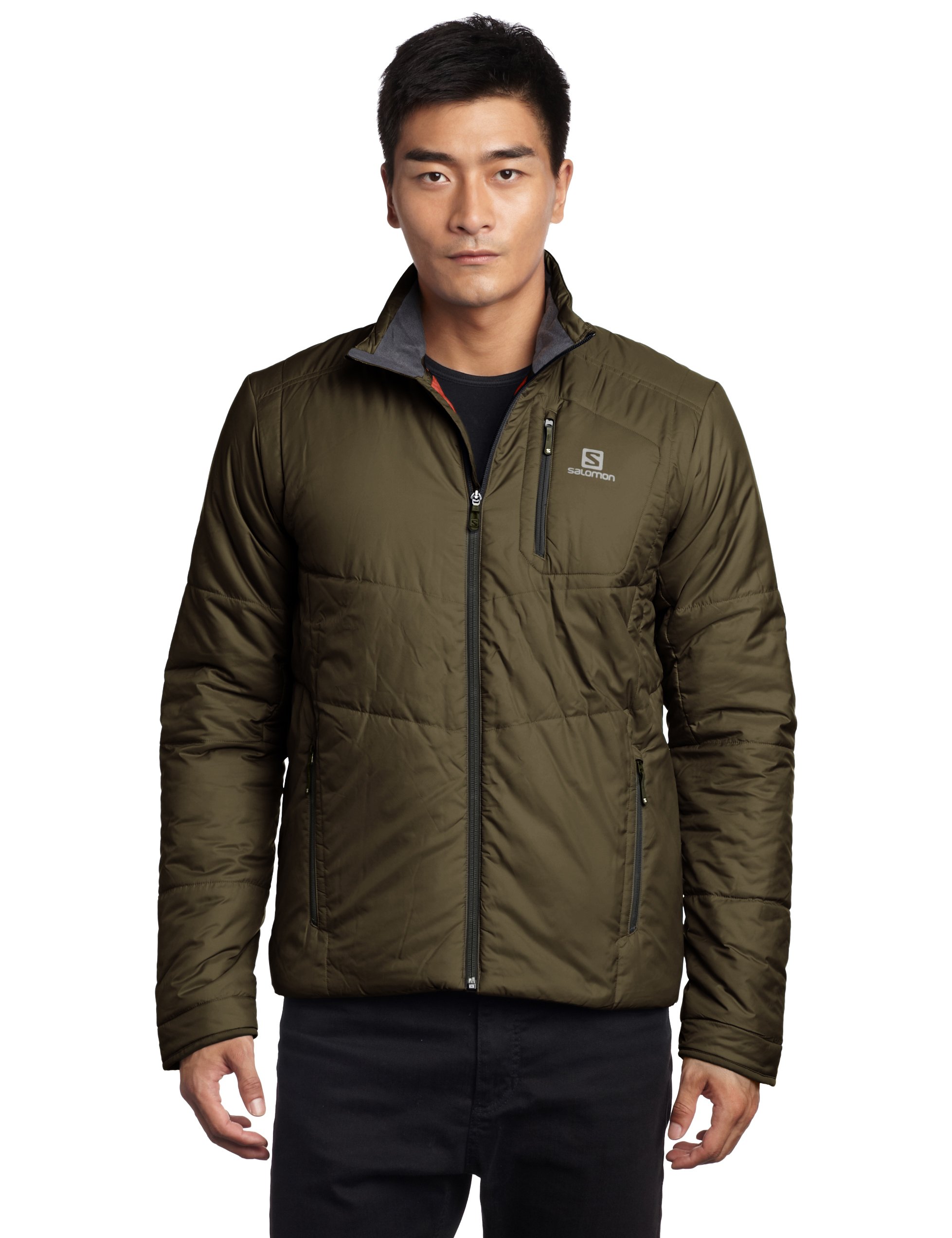 Salomon Men's Insulated Winter Jacket - Waterproof Windproof Ski Coat for Hiking, Snowboarding & Outdoor Activities