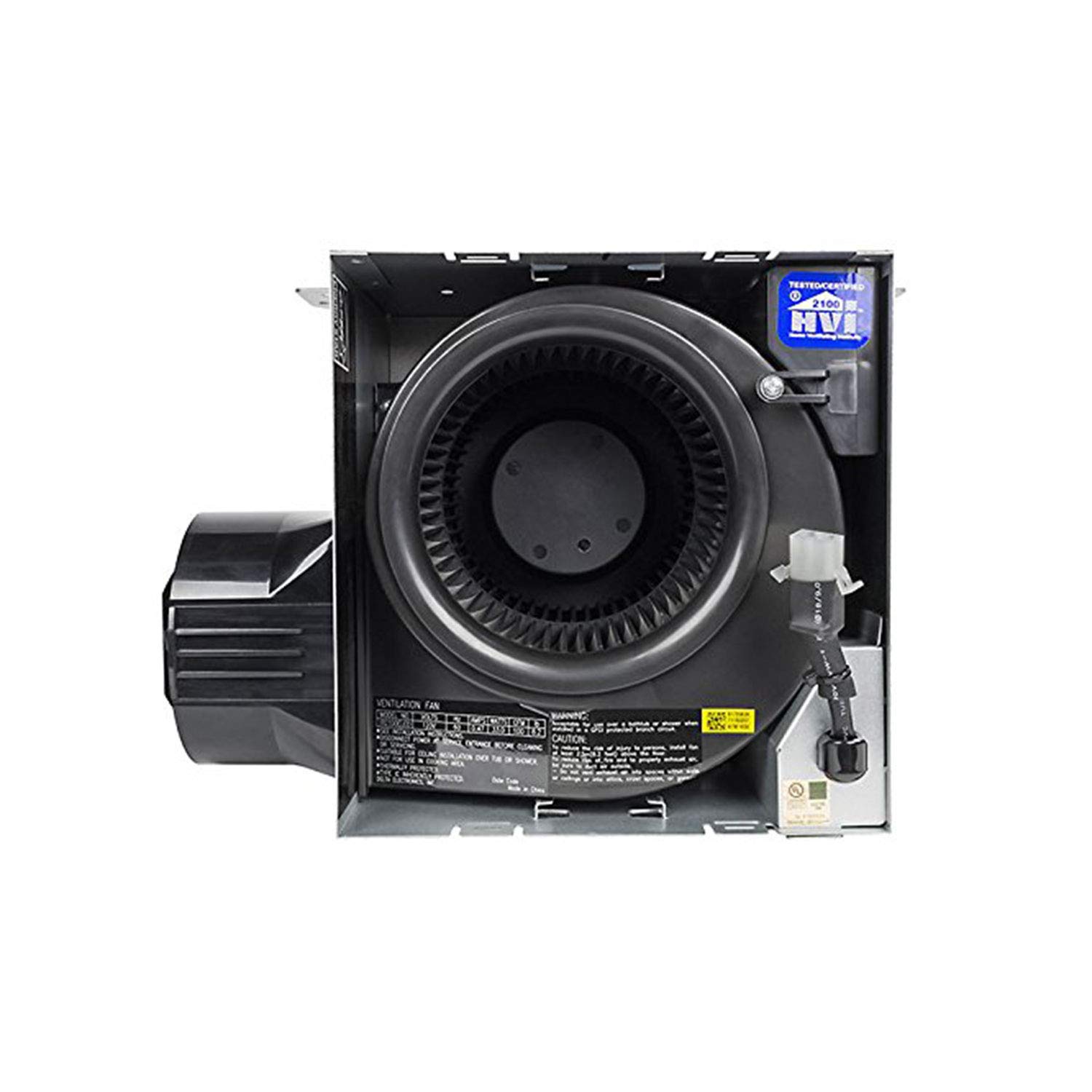 Delta Electronics ITG100ELED BreezIntegrity 100 CFM Bathroom Exhaust Fan with Dimmable LED Light - White | Quiet Ventilation for Bathroom, Kitchen, Laundry Room & Home Office