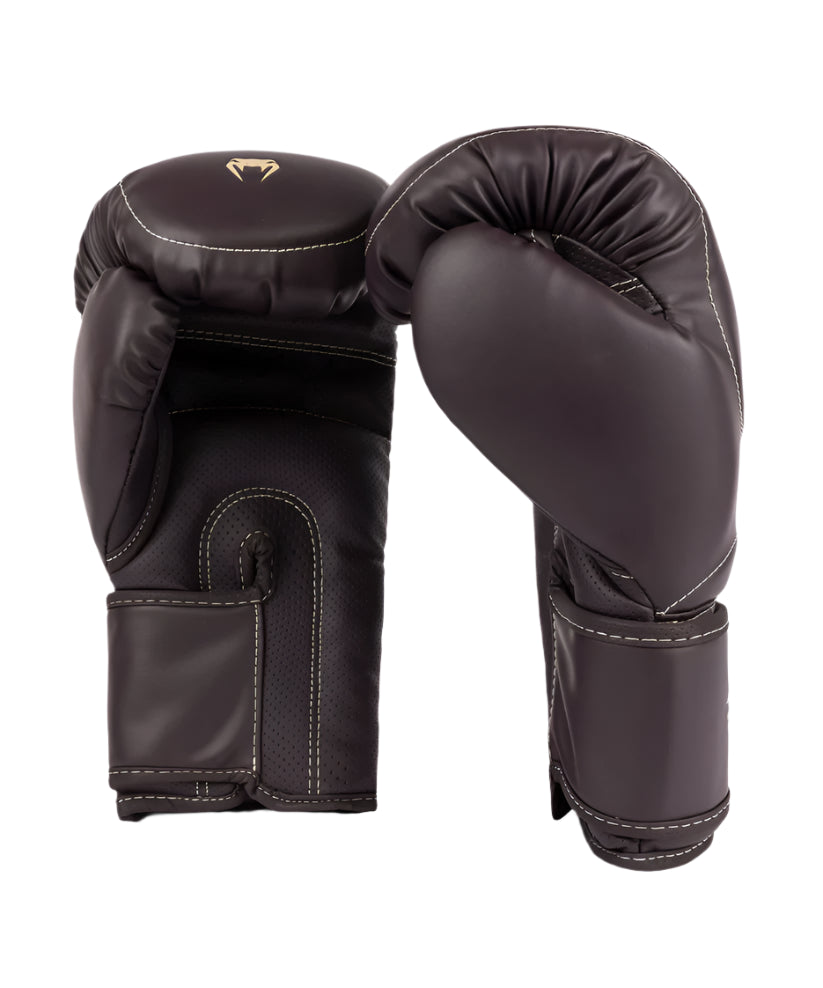 VENUM IMPACT EVO Boxing Gloves for Men & Women - Premium Chocolate Brown Training Gloves for MMA, Kickboxing & Fitness Workouts - Ideal for Sparring, Bag Work & Gym Training