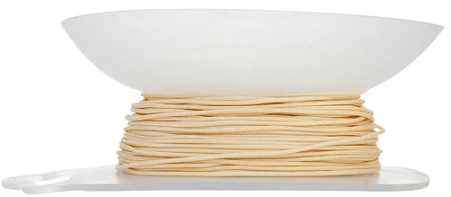 Premium 1mm Ivory Knotting Cord - 50 Yards for Macrame, Jewelry Making & DIY Crafts - Perfect for Bracelets, Necklaces & Home Decor
