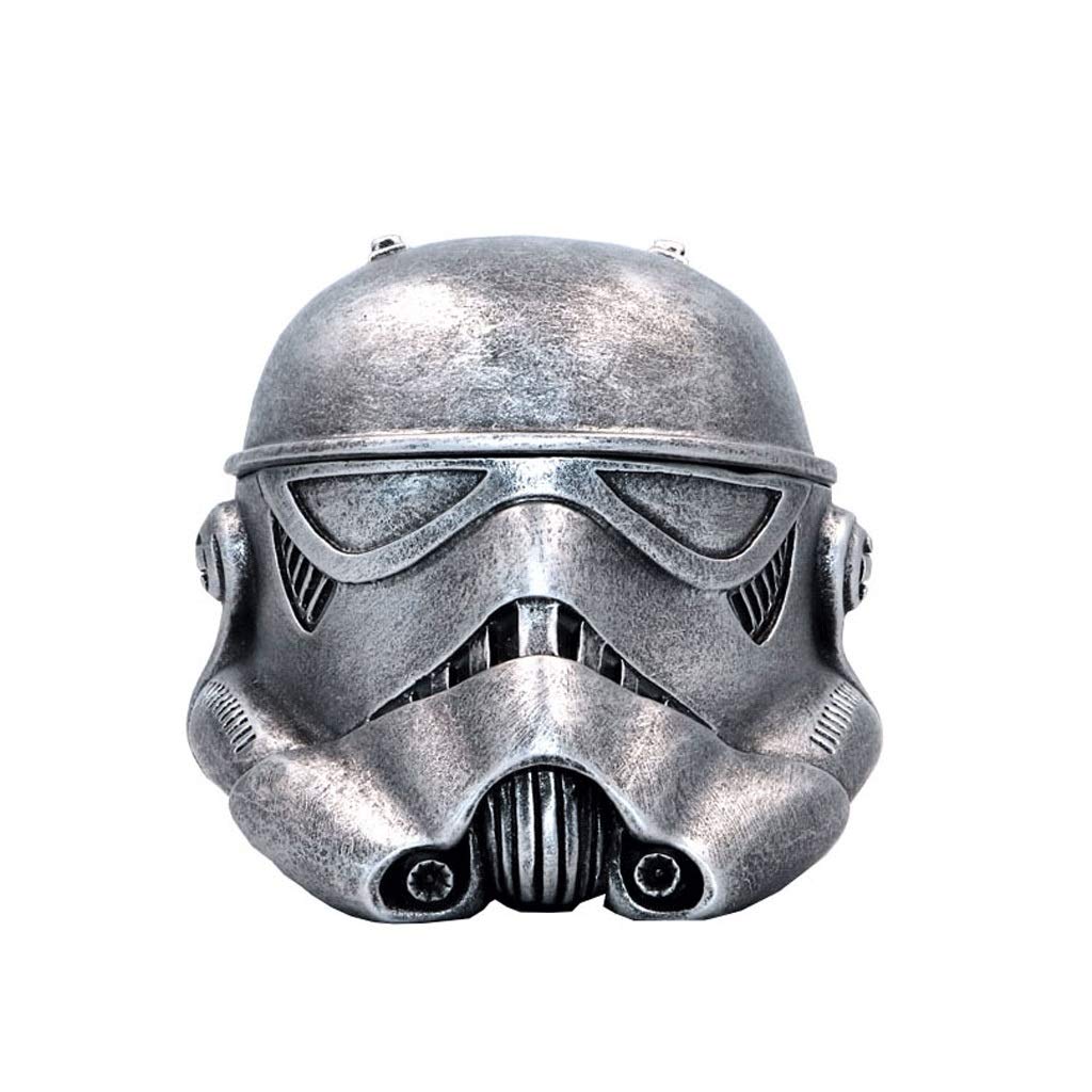 YAMIA Creative Warrior Model Ashtray - Stylish Metal Desktop Smoking Tray for Indoor & Outdoor Use - Perfect for Home, Office, Patio, and Man Cave Decor