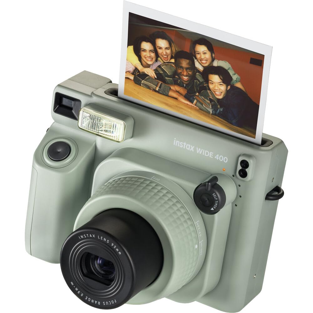 FujiFilm Instax Wide 400 Instant Camera Bundle with Twin Pack Film, Carrying Case & Accessories - Portable Instant Camera for Travel, Parties, Weddings & Family Memories