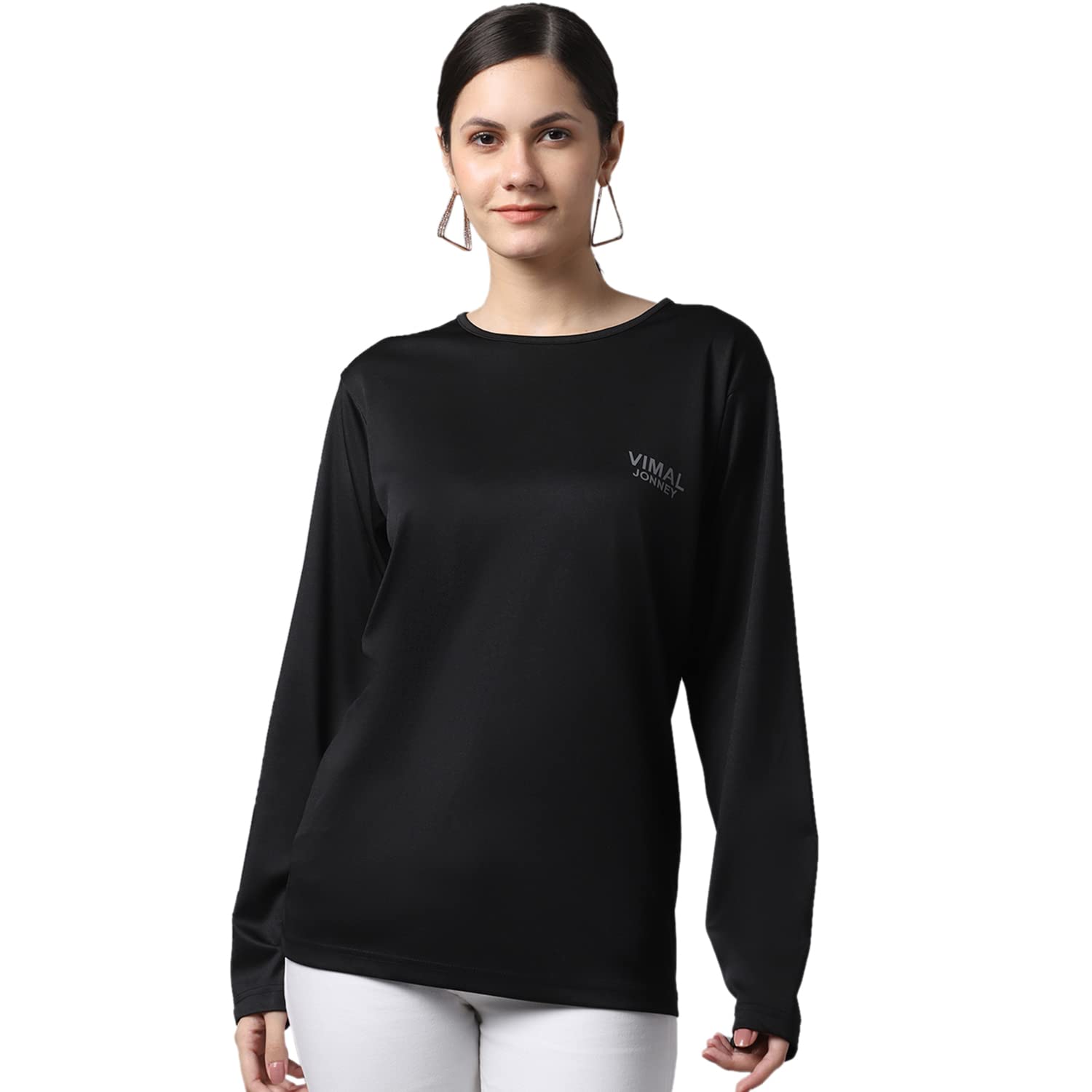 Mack JONNEY Women's Regular Fit Multicolor Full Sleeve T-Shirts Pack of 2 | Soft Cotton Casual Tees for Everyday Wear & Outfits | MACK57861