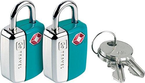 TSA Approved Luggage Locks (2-Pack) - Secure Travel Suitcase Locks with 2 Keys per Lock - TSA Key Padlocks for Airports, Cruise Ships & Backpacking - Essential Travel Accessories
