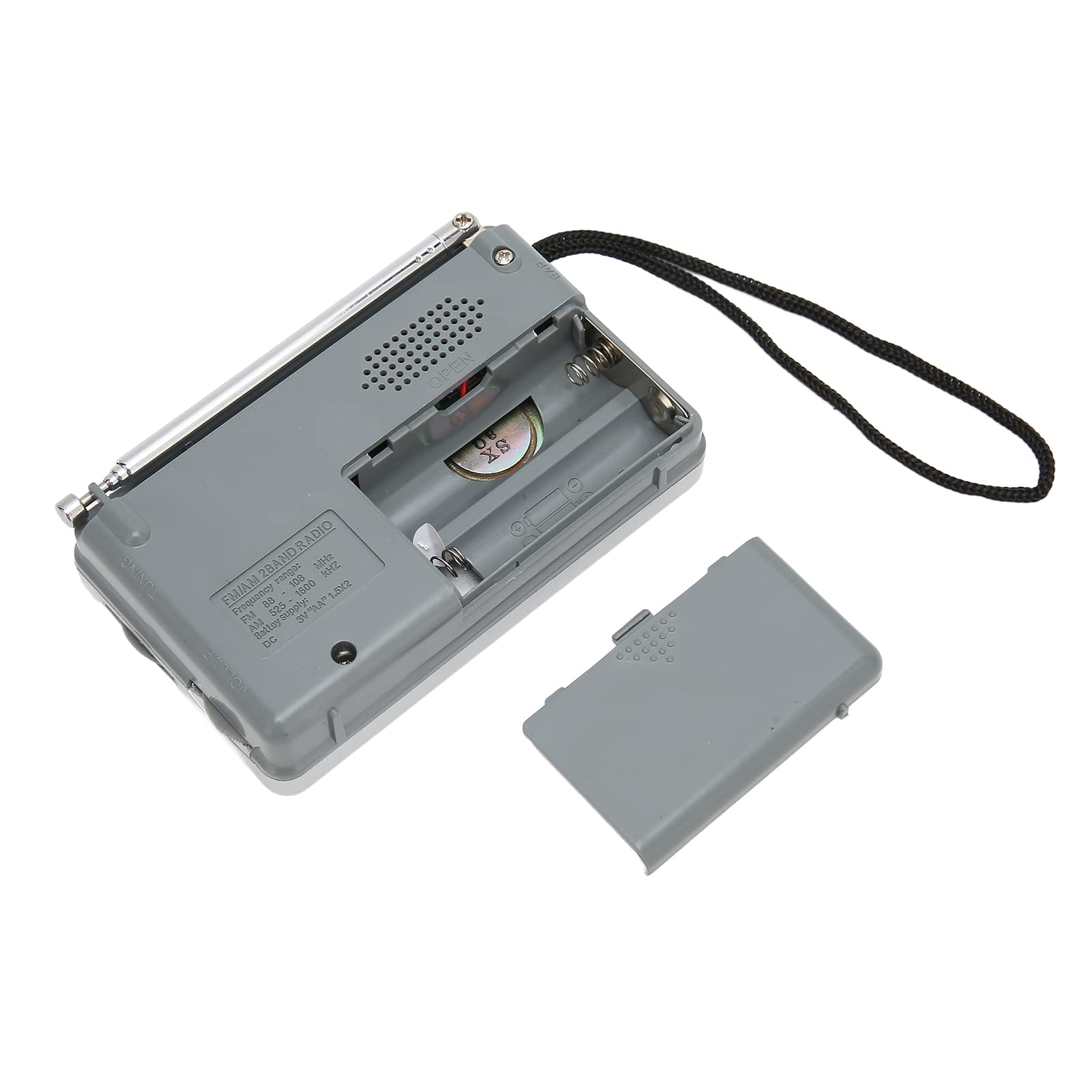 Mini Portable AM/FM Pocket Radio - Compact Travel Radio for Home, Hiking, Camping & Emergency Use | Battery Operated Personal Radio