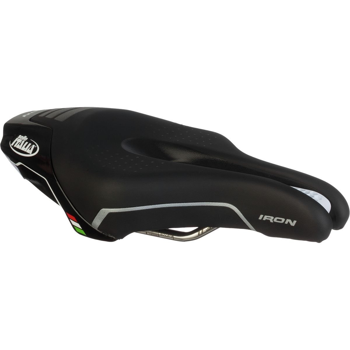 Selle Italia Iron Flow Bike Saddle - Lightweight & Durable Cycling Seat for Road & Mountain Bikes - Perfect for Long-Distance Rides & Commuting