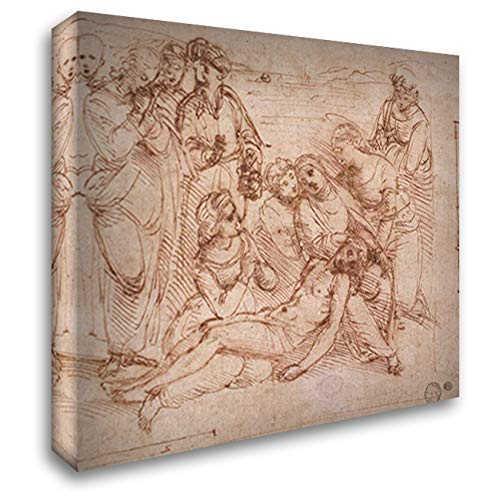 Raphael's Lamentation Over The Dead Christ - 22x20 Inch Gallery Wrapped Canvas Art Print - Religious Wall Decor for Home, Church & Office