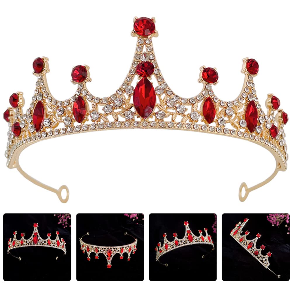 Sparkling Rhinestone Princess Crown for Kids & Women - Elegant Tiara Green Headpiece, Queen & King Crown Hair Accessories, Mosaic Jewelry for Girls, Brides (Zinc Alloy) - Perfect for Birthday Parties, Pageants, Weddings & Costume Events