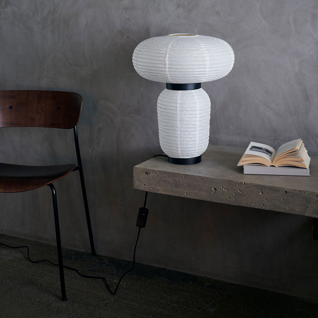 Formakami JH18 Table Lamp - Modern Paper Shade Design for Living Room, Bedroom & Office Decor | Ambient Lighting for Home & Workspace
