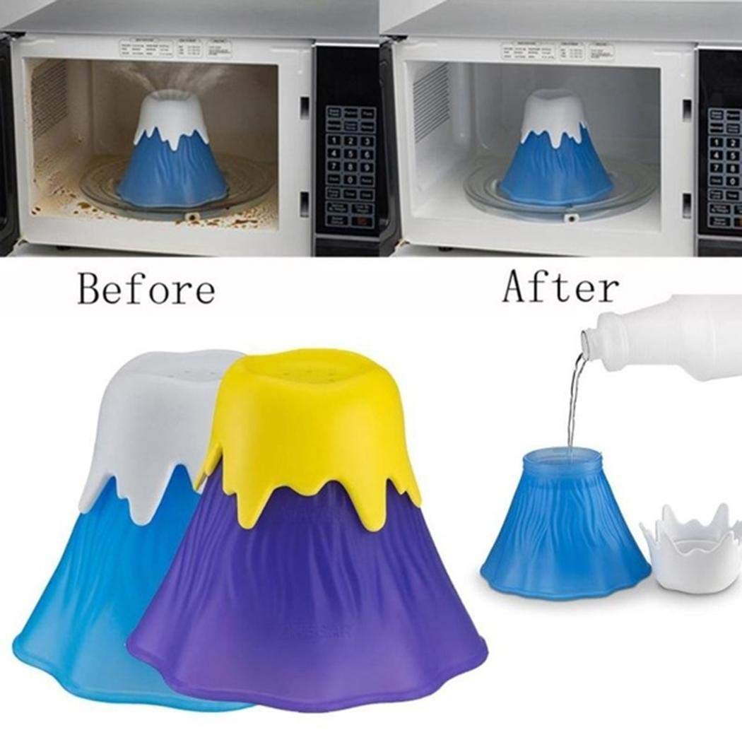 Volcano Steam Microwave Cleaner - Kitchen Gadget for Easy Oven Cleaning at Home