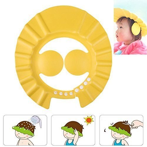 Adjustable Soft Baby Bathing Cap for Safe Hair Wash - Waterproof Shower Cap Protects Eyes & Ears - Infant Toddler Bath Accessories (1-Pack) - Perfect for Bath Time, Swimming Lessons & Sensitive Skin Care