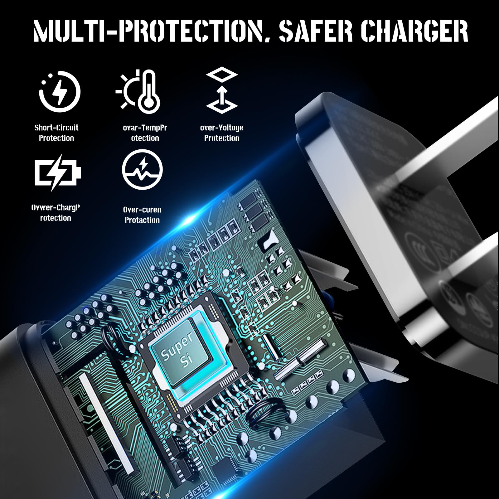 Fast Charging Micro USB Cable - High-Speed Charger Cord for Wireless Bluetooth Speakers, Headphones, Headsets & Earphones | Perfect for Home, Office & Travel Use