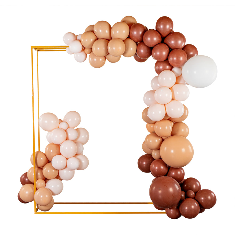 Balloonify Brown Beige White Balloon Arch Garland Kit - 141 Pieces for Party Decorations, Weddings, Baby Showers & Birthday Celebrations