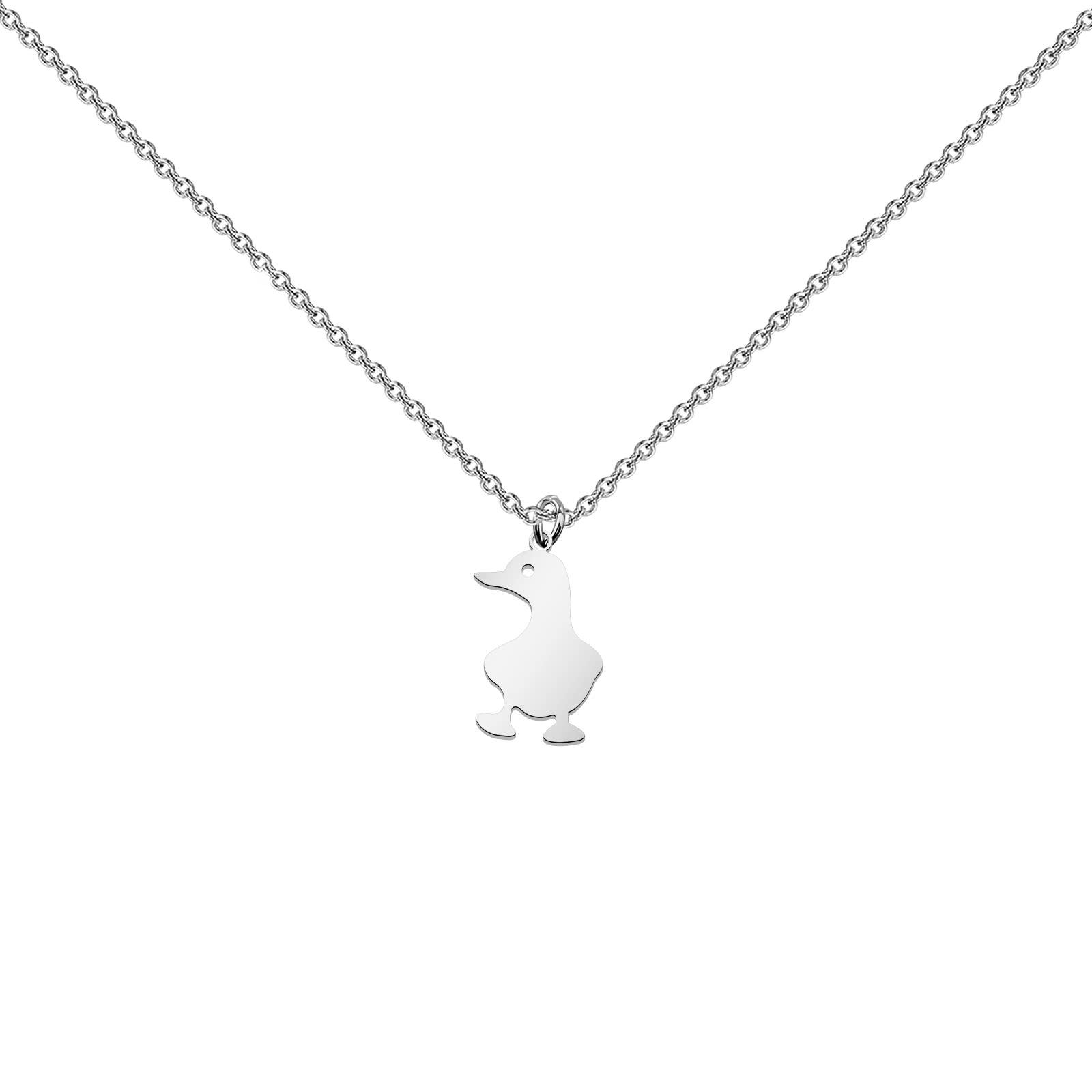 Cute Duck Pendant Necklace for Duck Lovers - Animal Rescue Jewelry Gift for Duck Owners & Animal Lovers - Perfect for Birthdays, Anniversaries & Animal Charity Events