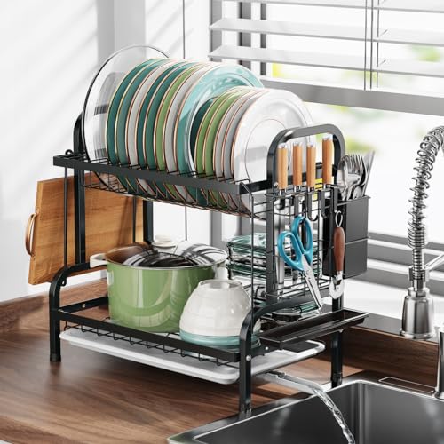 Black With Cutting Board Holder (Drain Spout)