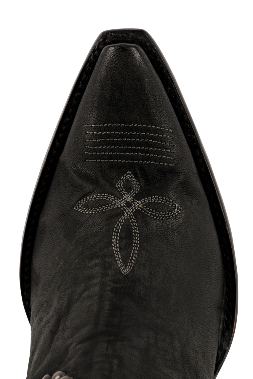 Old Gringo Double D Ranch Women's Cattleman Boots - Black Leather Cowboy Boots for Western Riding & Country Fashion