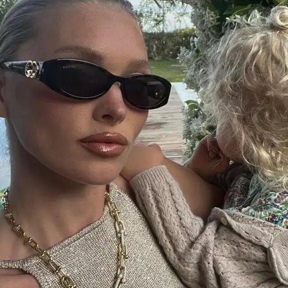 Gucci GG1660S Oval Sunglasses for Women & Men - Classic Black Frame with UV Protection - Perfect for Outdoor Activities, Beach, Driving & Fashion Accessories