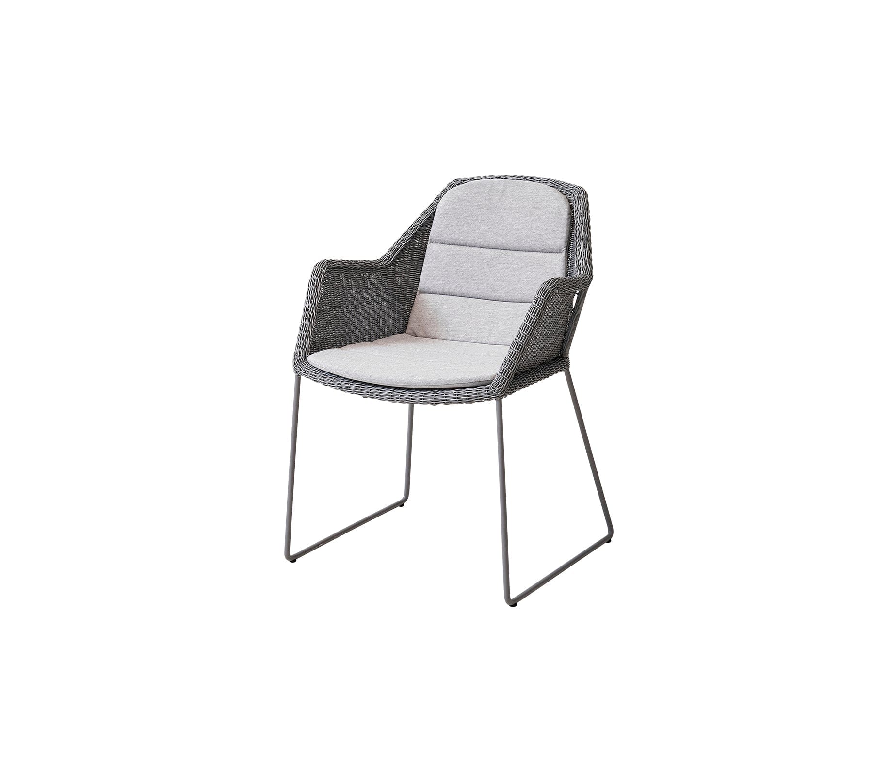 Breeze Outdoor Dining Weave Chairs Set of 2 - Lightweight Patio Furniture for Backyard, Poolside & Garden - Weather-Resistant Wicker Dining Chairs with Cushions