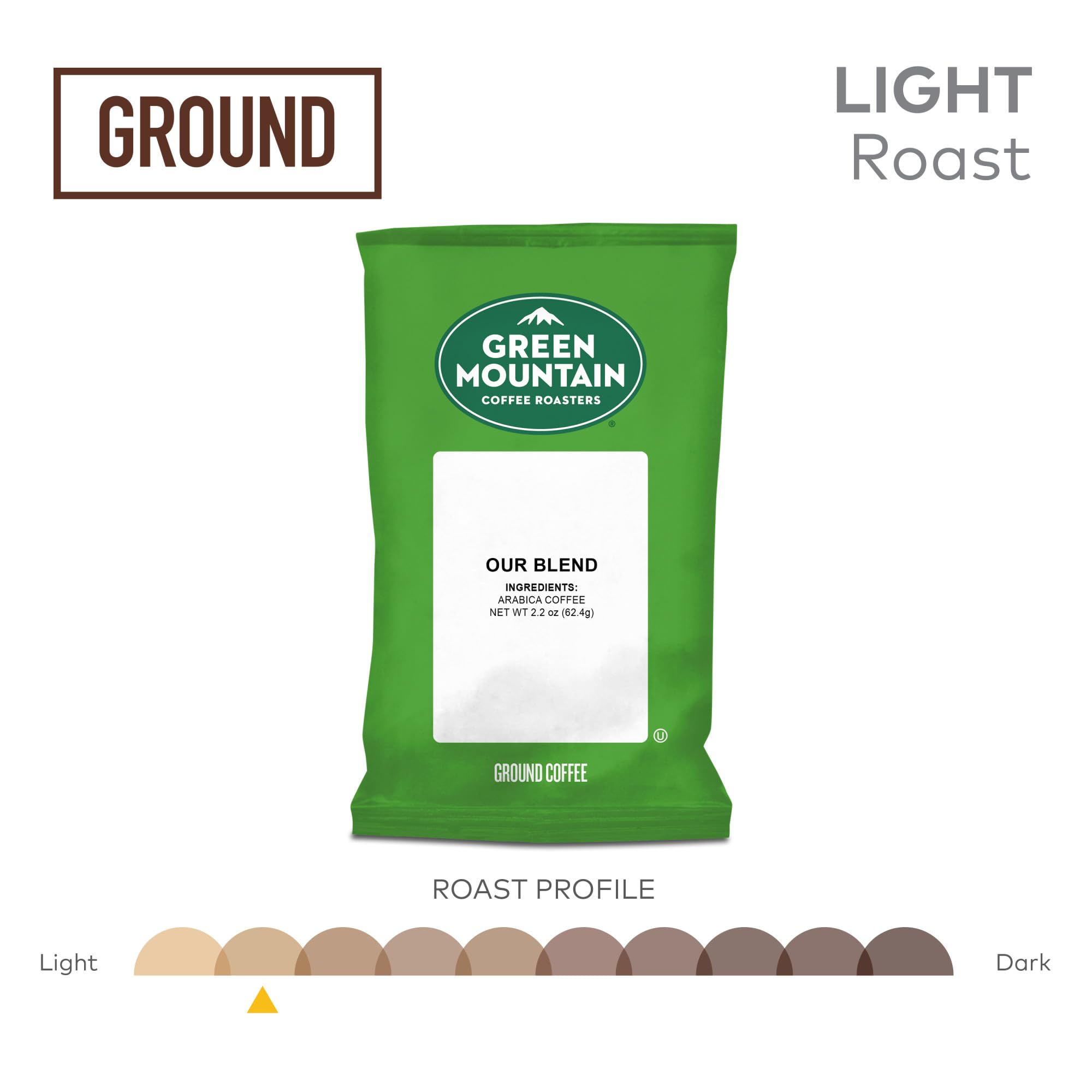 Green Mountain Coffee Roasters Our Blend K-Cup Pods - 100 Count (2.2 oz) Medium Roast Coffee for Keurig Brewers | Perfect for Office, Home & Morning Brew