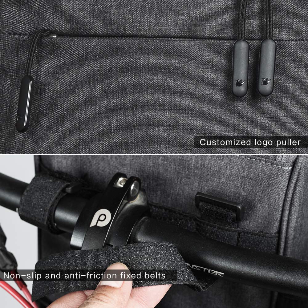 Rhinowalk Bike Handlebar Bag - Waterproof Front Frame Basket Bag for Road & Mountain Bikes | Professional Cycling Accessories for Commuting, Touring & Outdoor Adventures