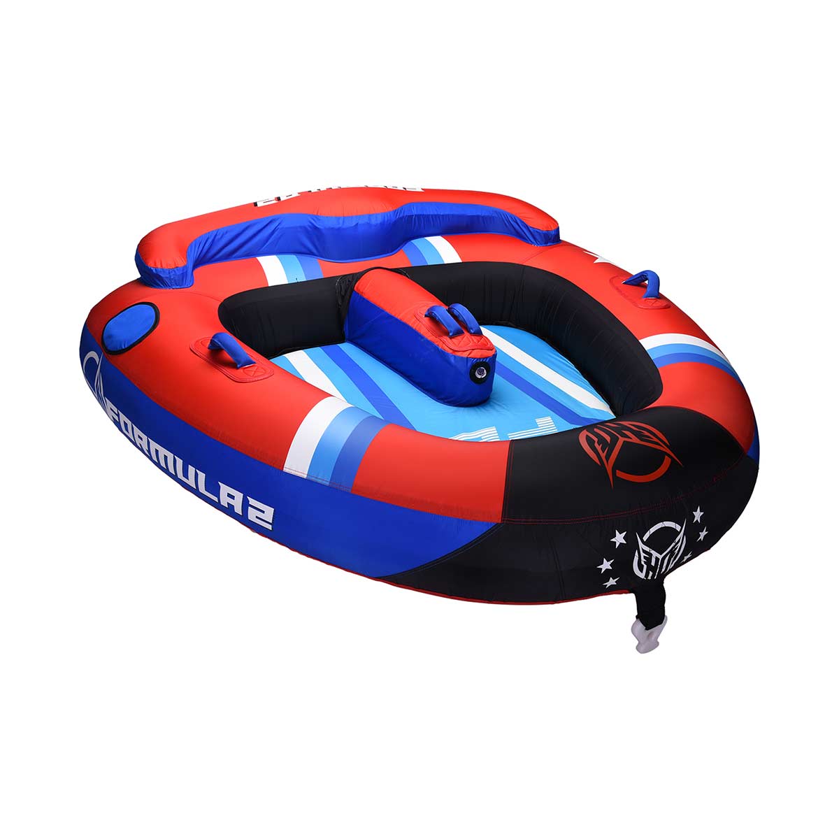 HO Sports Formula 2 Towable Tube for 2 Riders - High-Speed Inflatable Water Tube for Boating, Lake & Ocean Fun - Perfect for Family & Friends Summer Water Sports