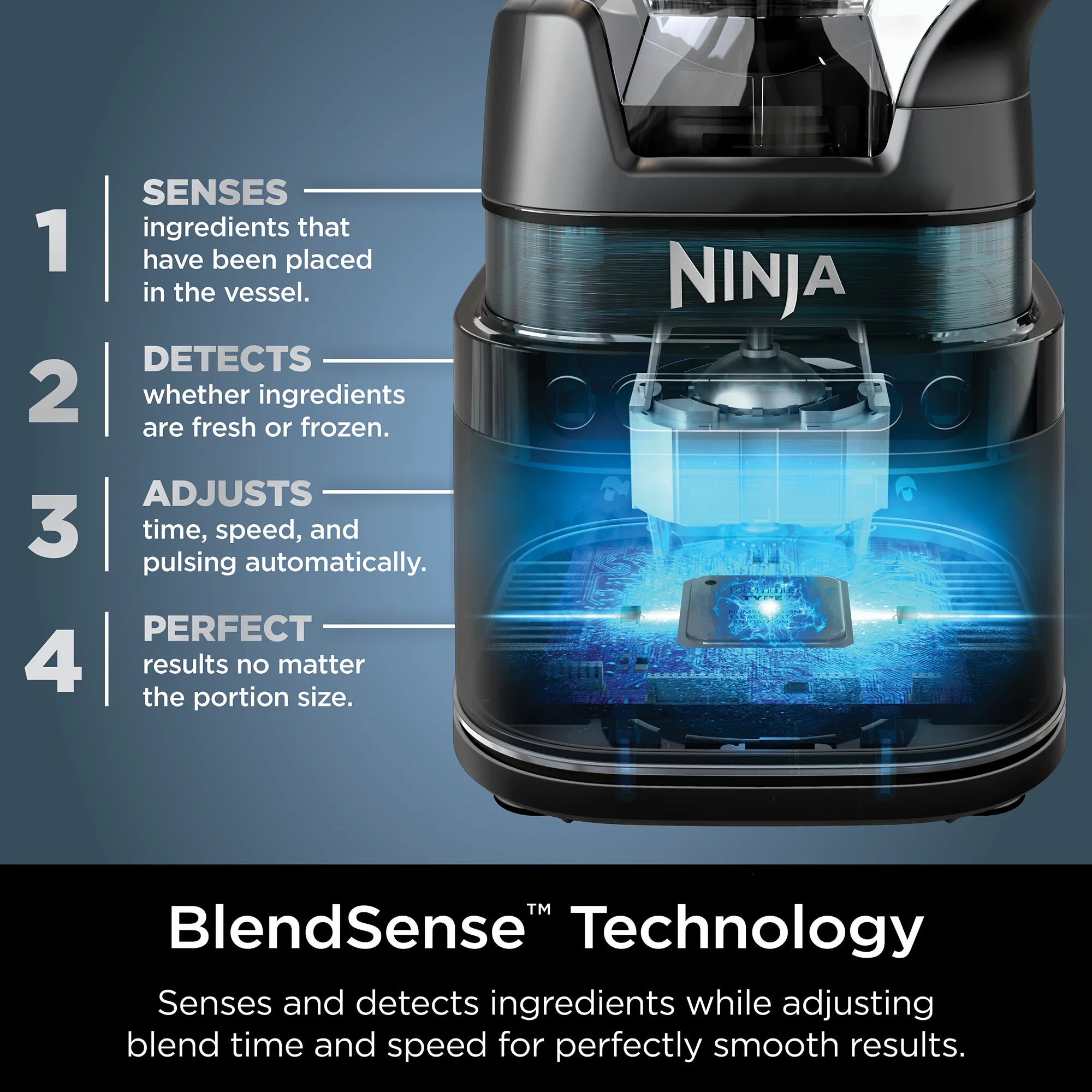 Ninja Detect Duo Power Blender Pro with Single Serve Cup - 1500W High-Speed Blender for Smoothies, Shakes & Food Prep - Perfect for Kitchens, Gyms & Healthy Lifestyles