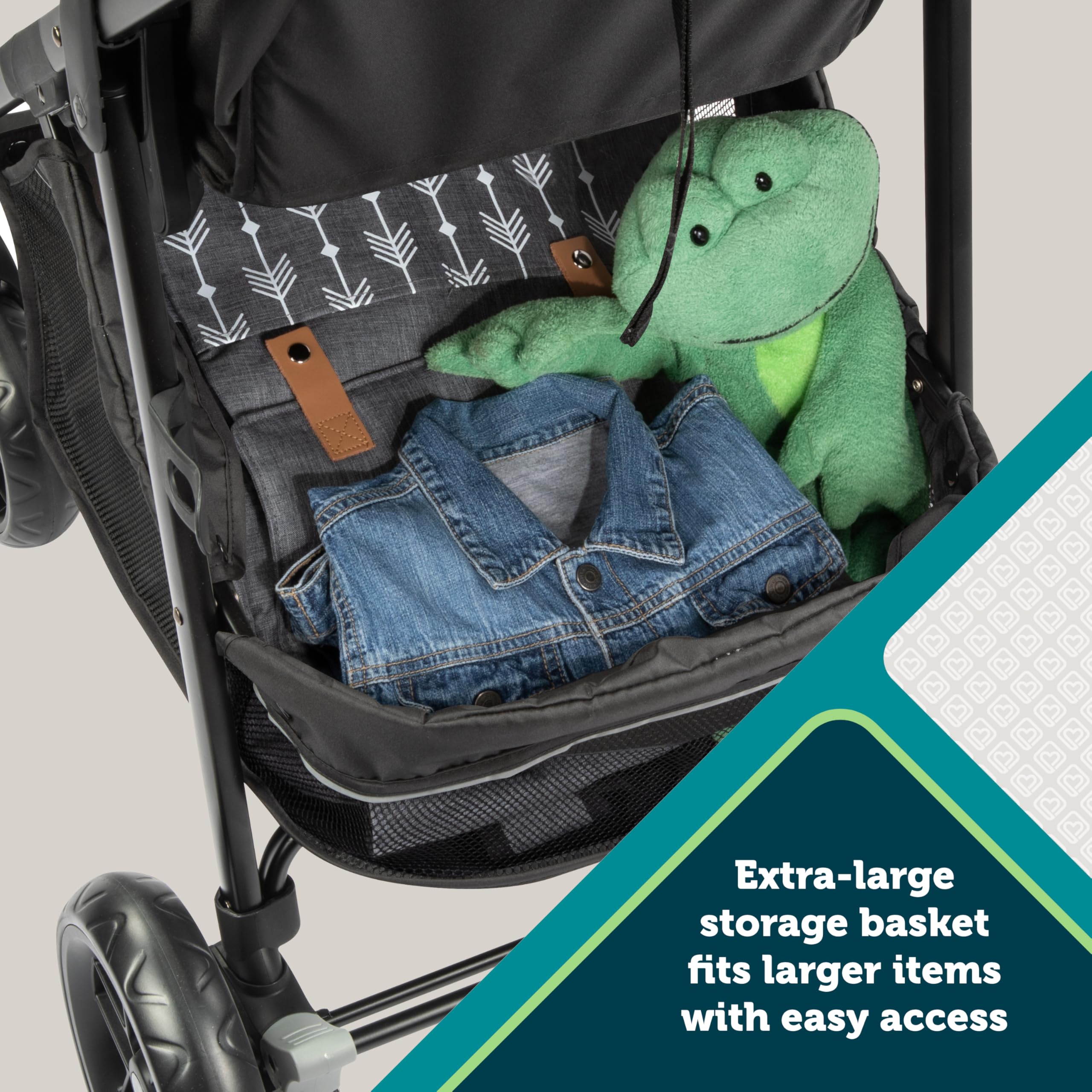 Safety 1st Grow and Go Flex 8-in-1 Convertible Car Seat & Stroller Combo for Infants 4-30 lbs | Lightweight Travel System with Adjustable Canopy & Cup Holder | Perfect for Daily Walks, Shopping & Family Outings - Forest Tide