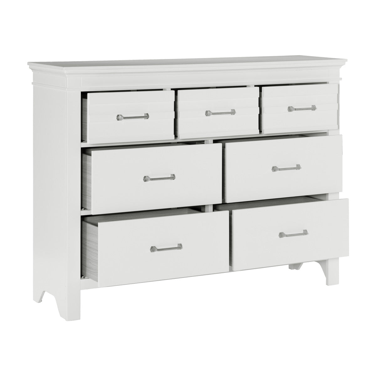 Blaire Farm White Dresser - 6-Drawer Wooden Chest for Bedroom Storage | Perfect for Modern Farmhouse, Nursery & Guest Room Organization