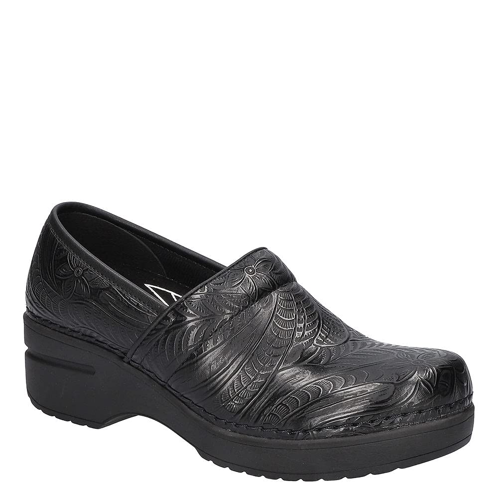 Easy Street Women's Lead by Easy Works Slip-Resistant Soft Toe Work Safety Shoes - Black, Size 9 M - Comfortable & Durable for Nurses, Waitresses & Restaurant Workers