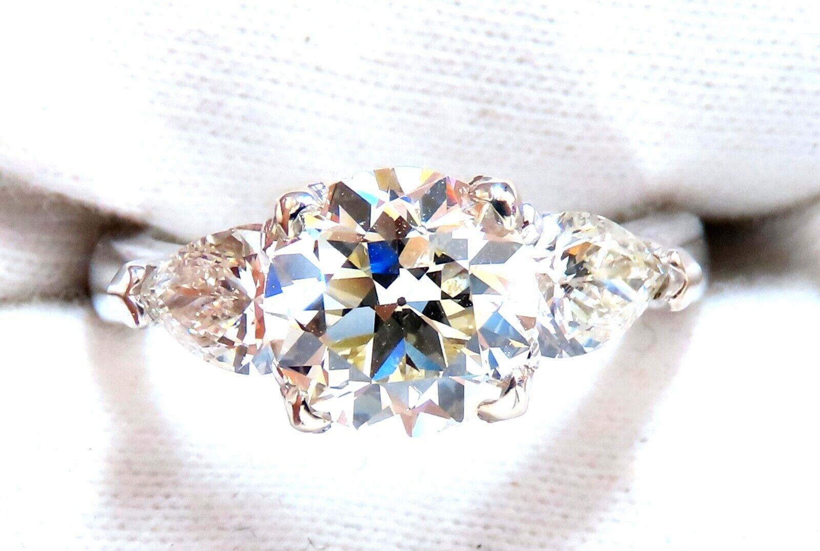 GIA Certified 1.91ct Natural European Cut Diamond Ring 14kt White Gold - Vintage Engagement Ring, Wedding Band, Anniversary Gift for Her