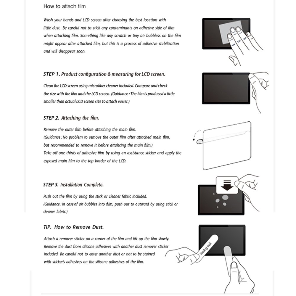 Premium Oleophobic LCD Screen Protector for ASUS Transformer Book TX300CA - Anti-Fingerprint, Scratch-Resistant, HD Clarity - Perfect for Work, Travel & Entertainment