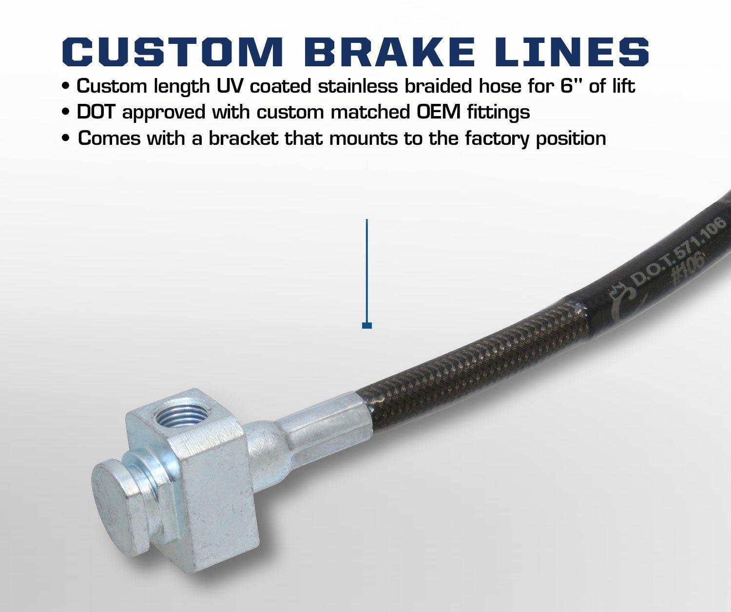 2003-2013 Dodge Ram 2500/3500 Stainless Steel Brake Line Kit - Heavy Duty Replacement for Improved Braking Performance | Off-Road & Towing Use