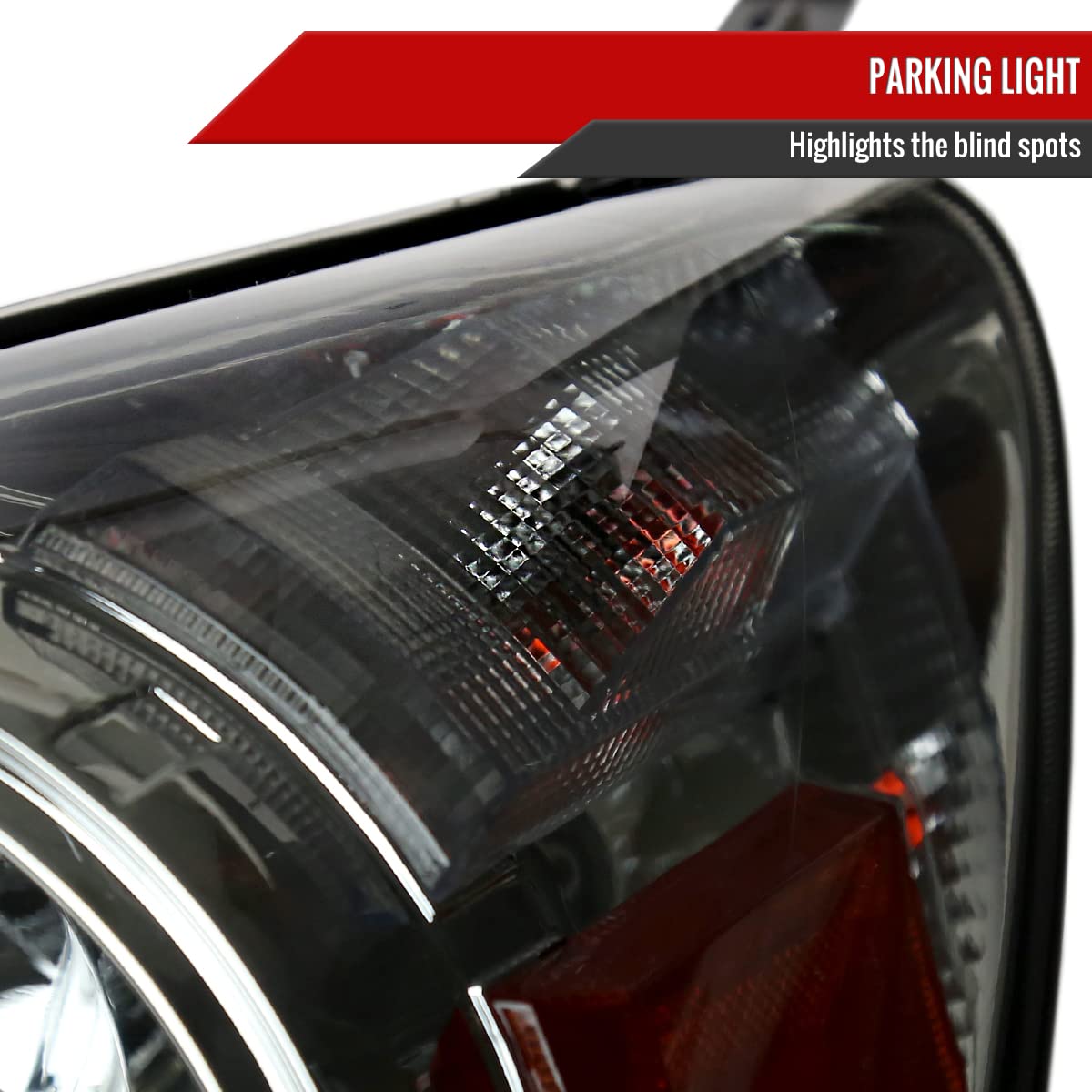 05-07 Honda Odyssey Replacement Smoke Headlights Pair - Left & Right Side for Enhanced Night Driving & Style Upgrade