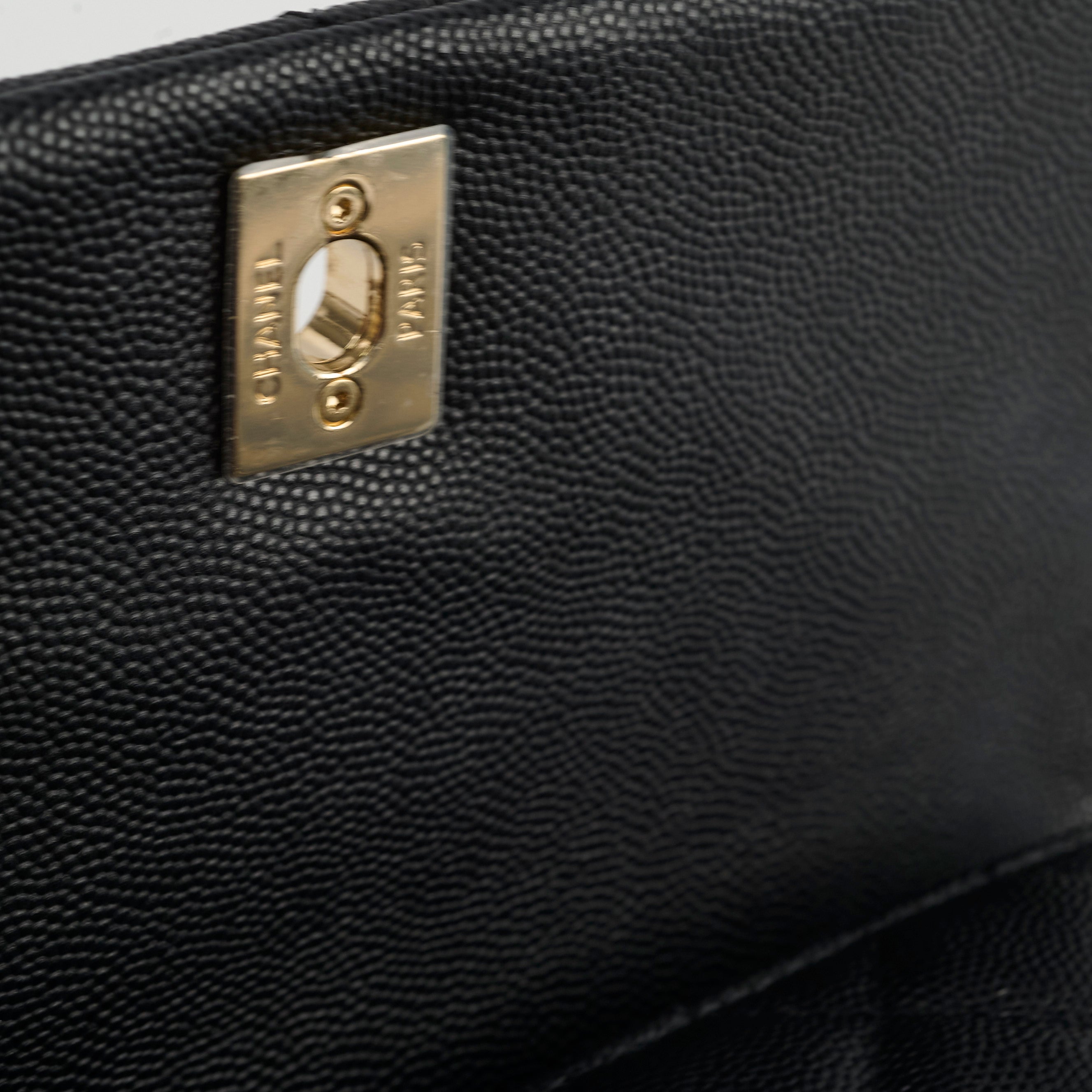 Chanel Small Coco Handle Bag in Black Caviar Leather - Perfect for Evening Events & Luxury Fashion Accessories