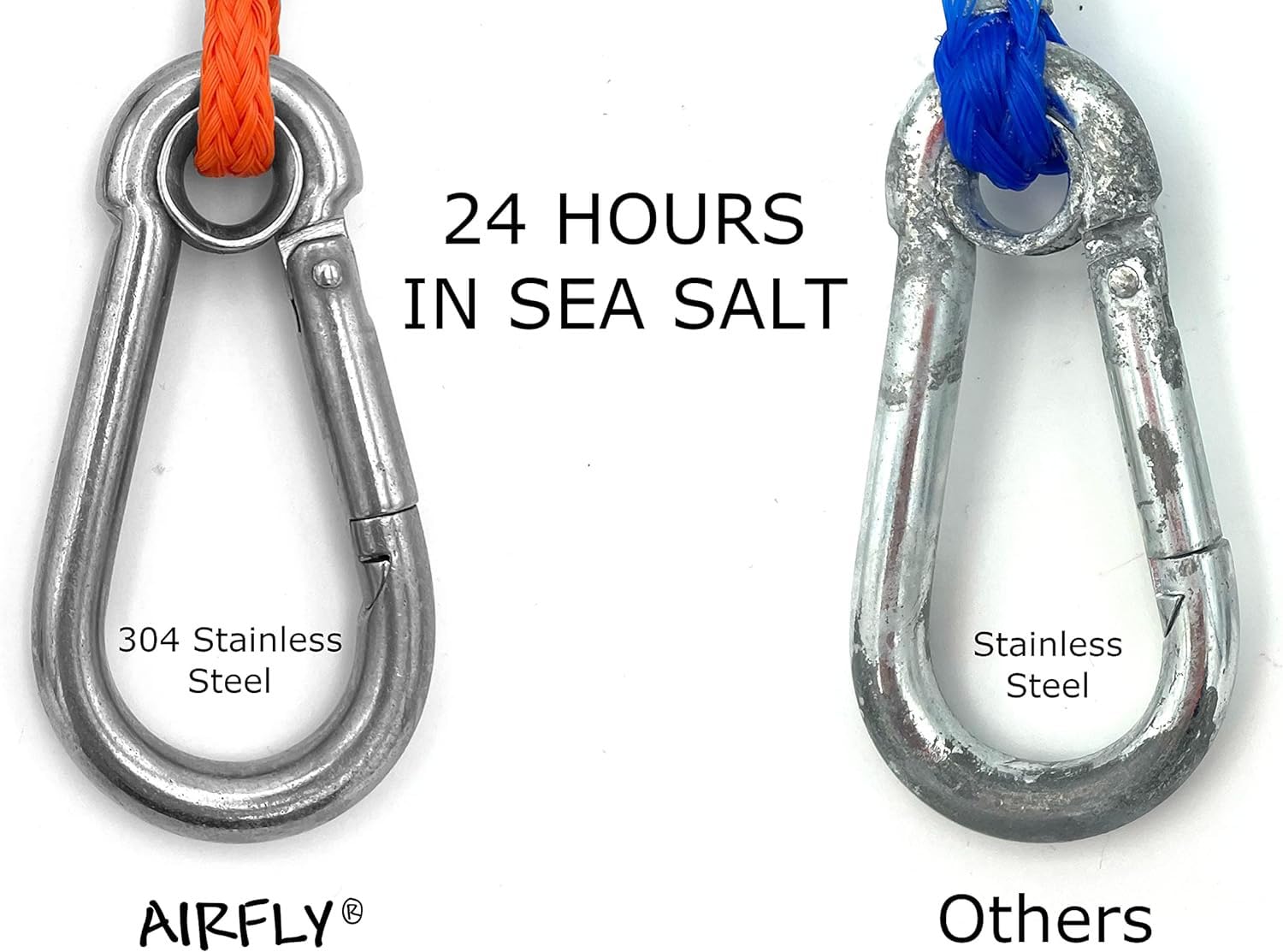 AirFly 4 Arm Crab Trap Harness with 304 Stainless Steel Hooks & Buoy Float - Durable Saltwater Fishing Gear for Crabbing, Lobstering & Shellfish Trapping