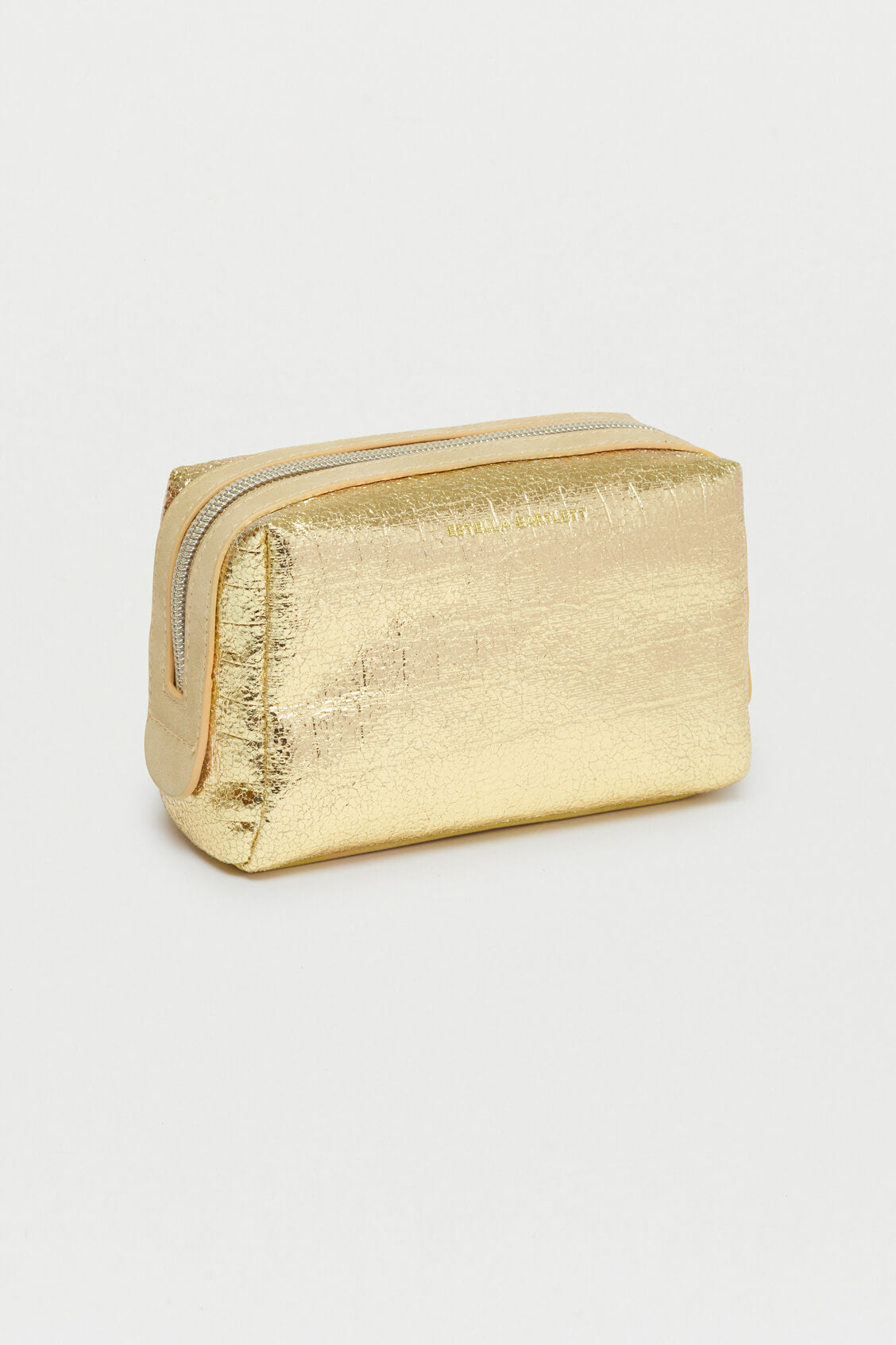 Metallic Embossed Gold Makeup Bag by Croc - EBP4963 | Perfect for Travel, Gym & Everyday Essentials Storage