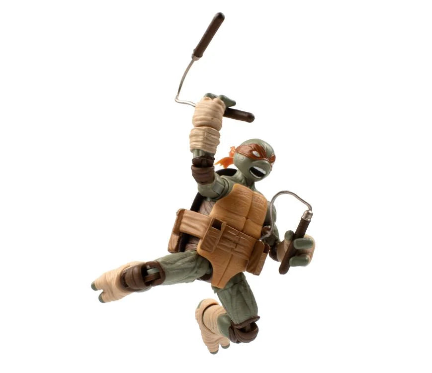 Teenage Mutant Ninja Turtles BST AXN Michelangelo Action Figure Ver. 2 with Comic Book - Collectible TMNT Toy for Kids & Fans | Perfect for Display, Play & Gifts
