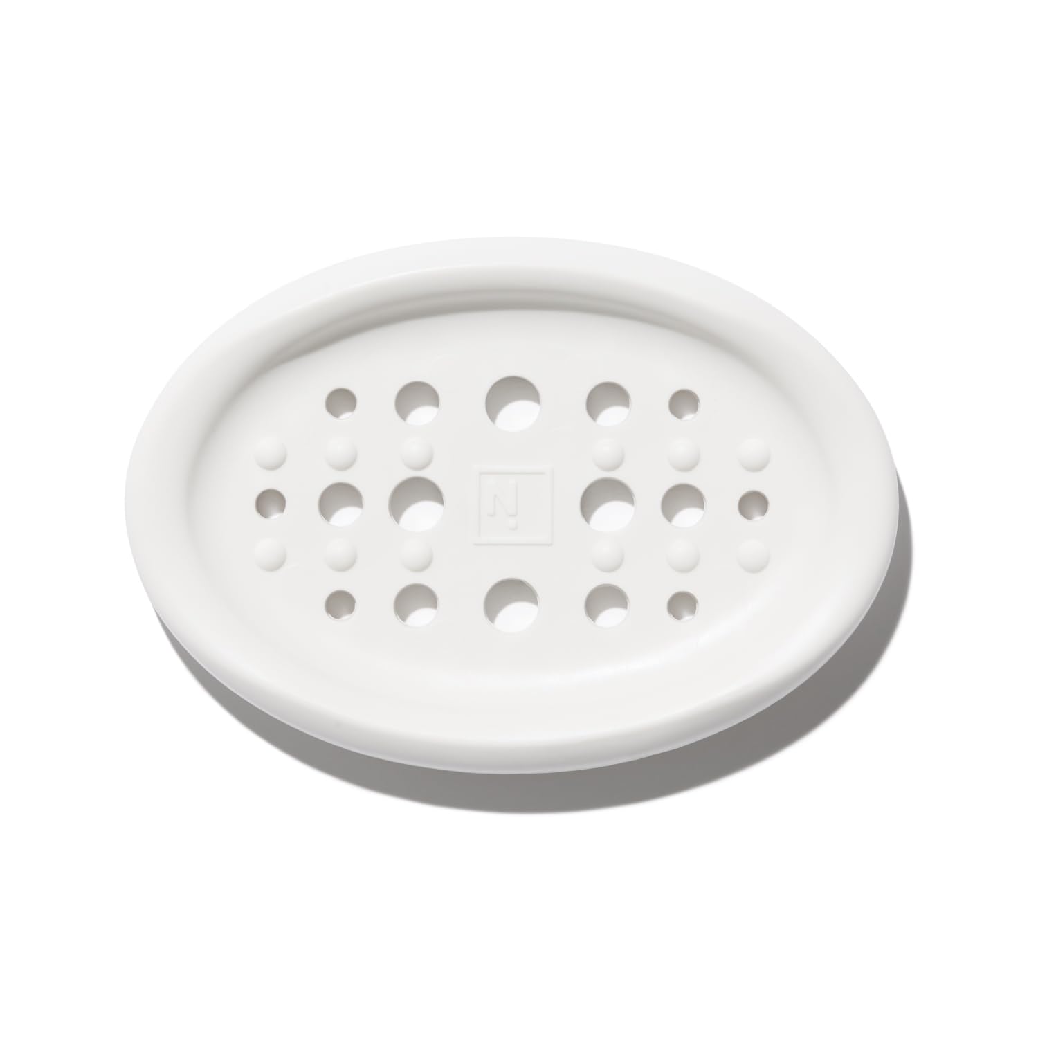 NOT!CE Hair Co. White Reversible Shampoo Bar Dish with Drainage - Perfect for Bathroom Storage & Drying Shampoo Bars, Eco-Friendly Shower Organizer