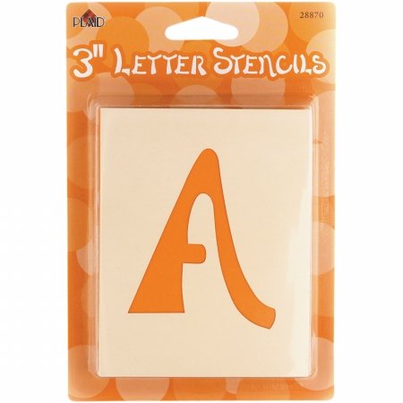 Plaid Craft 28MB-870 Mailbox Letter Stencils - Swashbuckle Letter 3 Inch for DIY Mailbox Decor, Address Painting, and Home Improvement Projects