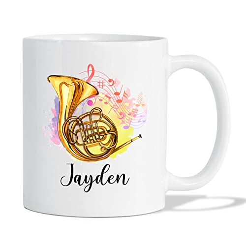 French Horn White Mug