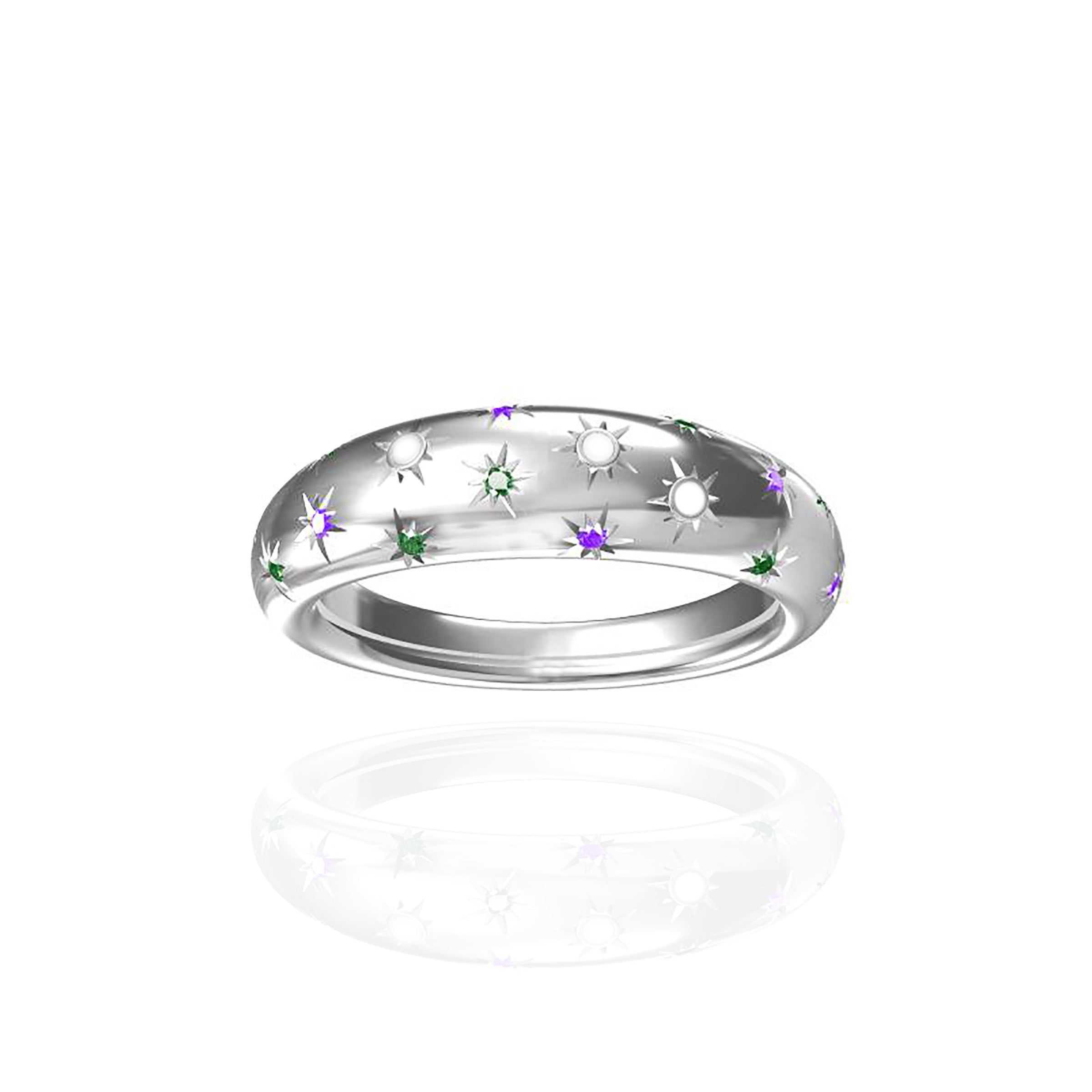 Personalized Stellar Bliss Cremation Jewelry - Memorial Ashes Ring for Loved Ones | Perfect for Remembrance, Gifts & Special Occasions