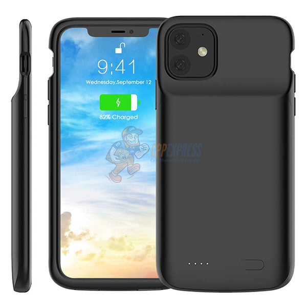iPhone 11 Battery Case 4800mAh - Portable Charging Case with Power Bank Backup - Protective Cover (Black) | Perfect for Travel, Outdoor Activities & Emergency Charging