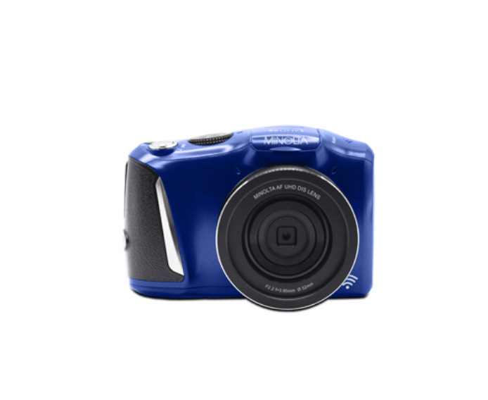 MINOLTA MND55 64MP Autofocus Digital Camera with 4K Ultra HD Video, WiFi Connectivity & Bluetooth (Blue) - Perfect for Travel Photography, Vlogging, and Outdoor Adventures